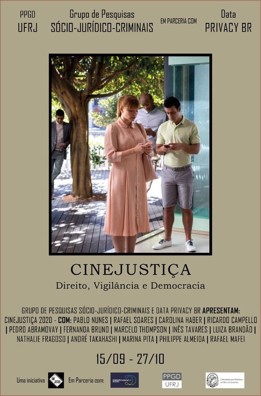 Folheto de divulgação do Cinejustiça